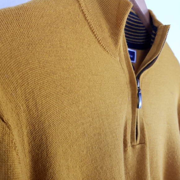 Club Room Merino Wool Quarter Zip Pullover Sweater - Picture 4 of 8
